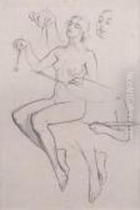 Female Nude by Alphonse Maria Mucha