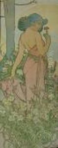 Carnation by Alphonse Maria Mucha