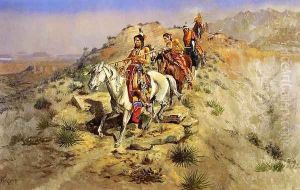 On the Warpath by Charles Marion Russell