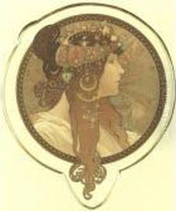 Byzantine Heads (r./w. 40, Mucha/paris 37-38) by Alphonse Maria Mucha
