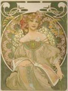 Reverie, 1898 (rennert-weill 39, Var. 2) by Alphonse Maria Mucha