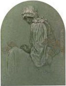 Jeune Fille Aux Rododendrons