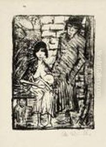 Polnische Familie by Otto Mueller
