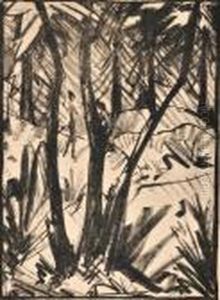 Waldlandschaft Mit Kleinen Figuren Ii Waldlandschaft Mit Kleinen Figuren Ii