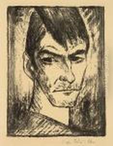 Selbstbildnis Nach Rechts (2) by Otto Mueller