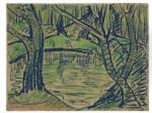 Teichlandschaft Bei Moritzburg by Otto Mueller