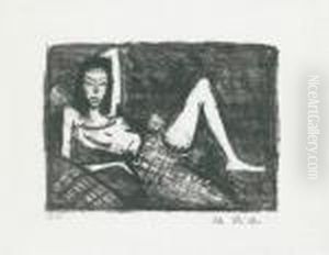 Ragazza Sul Divano by Otto Mueller