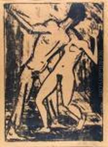 Um 1919. by Otto Mueller
