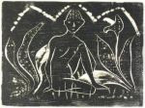 Knabe Zwischen Blattpflanzen by Otto Mueller