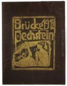 "brucke 1912 Pechstein" by Otto Mueller