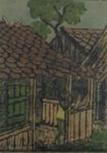 Zwei Zigeunerinnen Vor Der Hutte.
 1926-1927