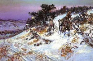 Wolf and Beaver by Charles Marion Russell