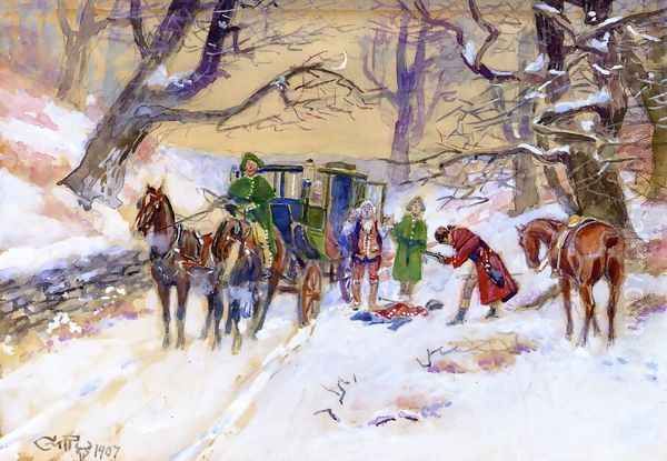 Holdup on the Boston Road - view 1