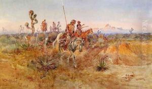 Navajo Trackers by Charles Marion Russell