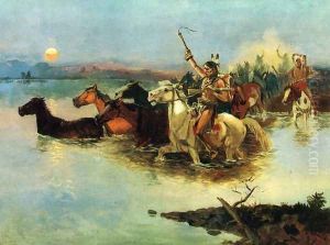 Crossing the Range by Charles Marion Russell