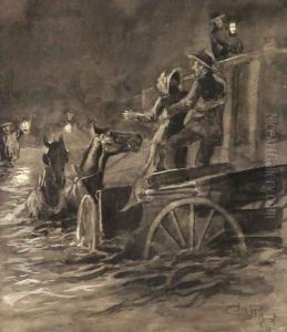A Perilous Moment by Charles Marion Russell