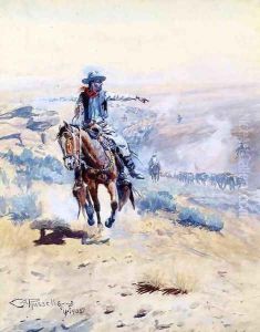 Pointing Out the Trail by Charles Marion Russell