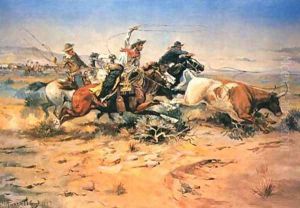 Herd Quitters by Charles Marion Russell