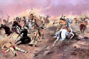 For Supremacy by Charles Marion Russell