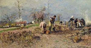 Kartoffelernte by Hugo Muhlig