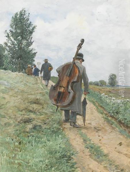 Musikanten Auf Dem Feldweg - view 1