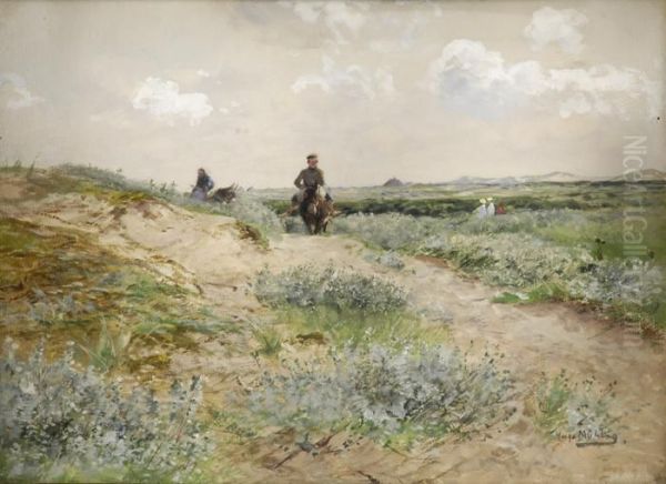 Eselreiter In Den Dunen. - view 1