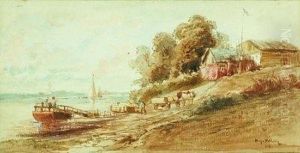 Am Fahranleger by Hugo Muhlig