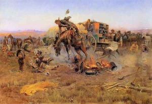 Camp Cook's Troubles by Charles Marion Russell