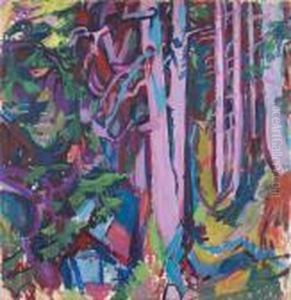 Waldstuck In Davos by Albert Muller