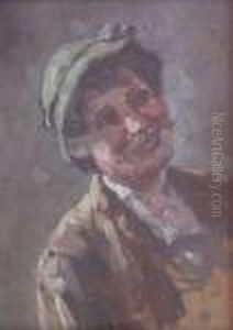 Portrait Eines Lachenden Bauernburschen