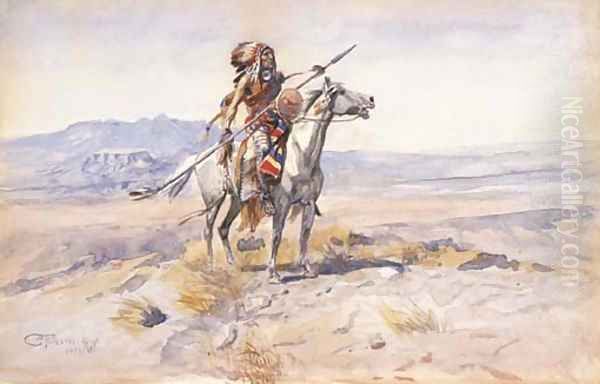 Indian on Horseback 2 - view 1