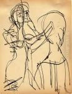 Zwei Frauen by Albert Muller