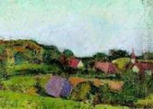 "landschaft Mit Dorf". by Albert Muller
