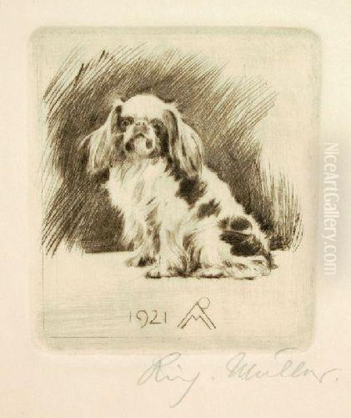 Pekinese Sitzend - view 1