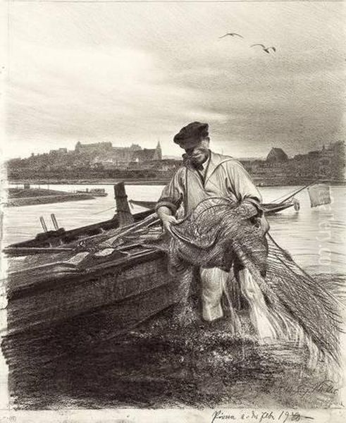 "fischer Bei Pirna An Der Elbe" - view 1