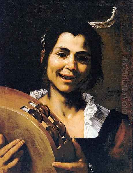 Girl with a Tambourine (Allegory of Hearing) 1637 - view 1