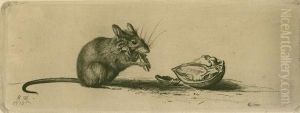Maus Mit Nuss 1910