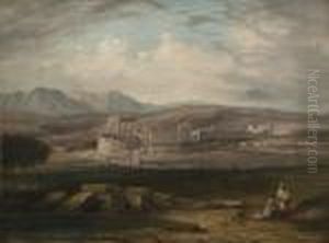 Classical Ruins In A Landscape by William James Muller