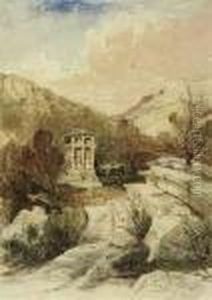The Ruined Amphitheatre At Xanthus, Turkey by William James Muller