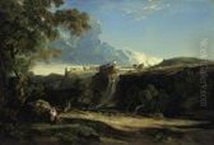 The Falls At Tivoli by William James Muller