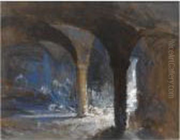 Crypt Of The Bishop's Palace During The Bristol Riots - view 1
