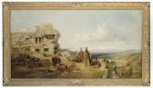 Rock Tombs, Tlos, Lycia: The Citadel From The South-east