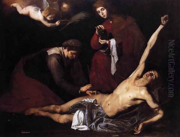 St Sebastian Tended by the Holy Women 1621 - view 1