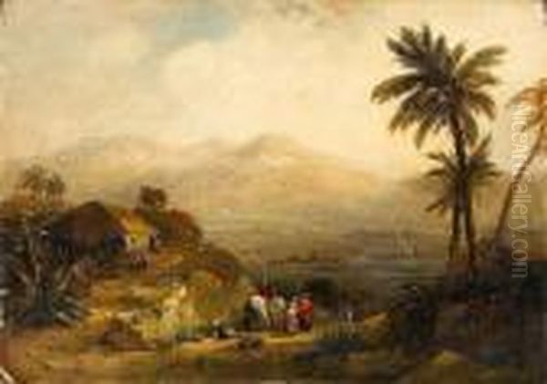 Figures In A North African Landscape - view 1