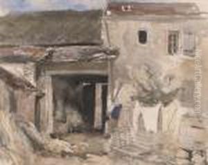 Study Of Farm Buildings by William James Muller
