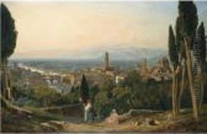 View Of Florence And The River Arno From St Miniato View Of Florence And The River Arno From St Miniato