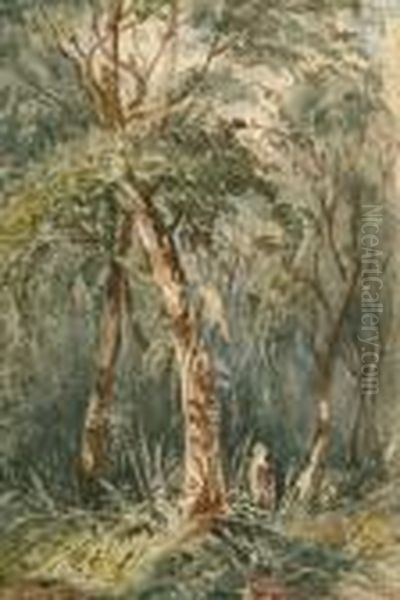 Wooded Landscape With A Figure - view 1