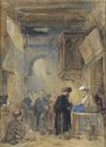 The Great Bazaar, Constantinople by William James Muller