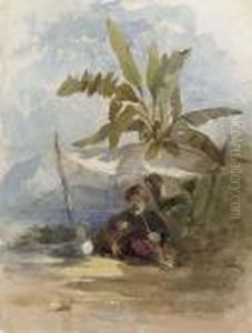 A Turk Smoking A Pipe Beneath An Awning, Lycia