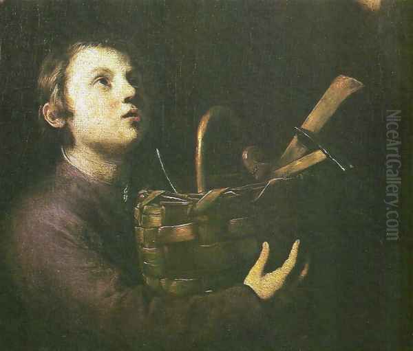 St Joseph and the Jesus child (detail) - view 1